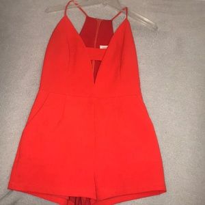 Sugar + Lips red romper